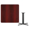 Emma And Oliver 42" Square Laminate Table Top With 33"x33" Table Height Base -Dine Furniture GUEST 5d3acb30 fe25 4971 9cf1 3d6a77e61634