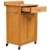 Wood Kitchen Cart In Natural Birch In Brown - Catskill Craftsmen -Dine Furniture GUEST 5d82e610 c9d8 477e 918f 462a0e3e715a