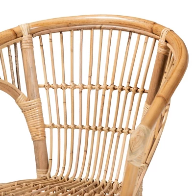 3pc Alleta Rattan Living Room Set Natural/Brown - Bali & Pari 6 3pc Alleta Rattan Living Room Set Natural/Brown - Bali & Pari - Image 4