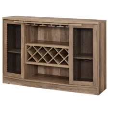 Home Source Bar Cabinet With Two Curved Glass Doors In Charcoal Finish -Dine Furniture GUEST 5dff3159 4258 4eaa 99b0 a76a3309b364
