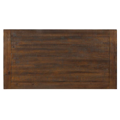 67" Foret Rustic Counter Height Dining Table Rustic Oak - HOMES: Inside + Out 6 67" Foret Rustic Counter Height Dining Table Rustic Oak - HOMES: Inside + Out - Image 4