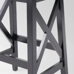 Set Of 2 Heffley Contemporary Farmhouse Wooden Counter Height Barstools Walnut/Black - Christopher Knight Home -Dine Furniture GUEST 6146f514 f419 481e a06d a24d2ae1cc73