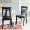 Set Of 2 Smythe Upholstered Chairs Black - Linon -Dine Furniture GUEST 61cac39f 18ed 4786 a54f 5ec354df19ae