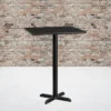 Flash Furniture 30'' Square Black Laminate Table Top With 22'' X 22'' Bar Height Table Base -Dine Furniture GUEST 622fc23c e621 49eb 862b 62042a2006c7