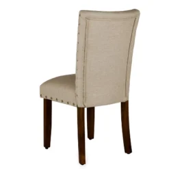 Set Of 2 Classic Parsons Chair With Nailhead Trim - Homepop
