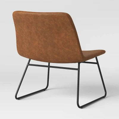 Bowden Accent Chair Caramel - Threshold™ 5 Bowden Accent Chair Caramel - Threshold™ - Image 3