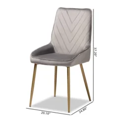 2pc Priscilla Velvet Fabric Upholstered Metal Dining Chair Set - Baxton Studio 20 2pc Priscilla Velvet Fabric Upholstered Metal Dining Chair Set - Baxton Studio -Dine Furniture GUEST 644f78a1 9a4f 4f0b b047 3421fd611753