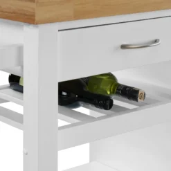 Denver Kitchen Cart White - ClickDecor -Dine Furniture GUEST 64b87d83 3276 4dee 8cdf 8b07cb8e4d2e