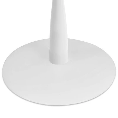 Harris 59'' Artificial Top Oval Dining Table With Pedestal Base In White-The Pop Maison 9 Harris 59'' Artificial Top Oval Dining Table With Pedestal Base In White-The Pop Maison - Image 7