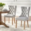 Set Of 2 Portico Tufted High Back Velvet Dining Chairs Gray - Buylateral -Dine Furniture GUEST 6579e4a1 5fdd 4714 b70a 8abf45744e42