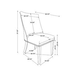 Set Of 2 Axbridge Side Chairs - Powell -Dine Furniture GUEST 676e5875 553e 422b bdde 3d629189b1cb