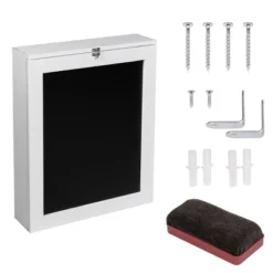 Costway White Wall Mounted Table Convertible Desk Fold Out Space Saver Chalkboard -Dine Furniture GUEST 67f4e5c7 fd84 4aef 9760 7ff41f5a3dd6