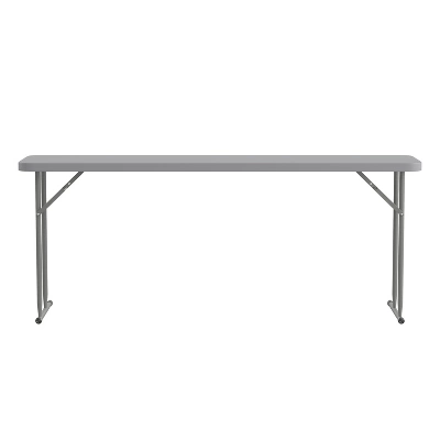 Flash Furniture 6-Foot Plastic Folding Training Table 8 Flash Furniture 6-Foot Plastic Folding Training Table - Image 6