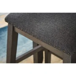 Set Of 3 Caitbrook Counter Height Dining Table And Bar Stools Gray - Signature Design By Ashley -Dine Furniture GUEST 6c4f35e8 14de 41c5 baa9 3485f873e08b