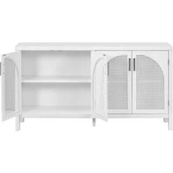 60" Large Storage Space Sideboard With Artificial Rattan Door And Metal Handles - ModernLuxe 19 60" Large Storage Space Sideboard With Artificial Rattan Door And Metal Handles - ModernLuxe -Dine Furniture GUEST 6dd9ff79 d8b5 44aa 992e 7c551a4a918c