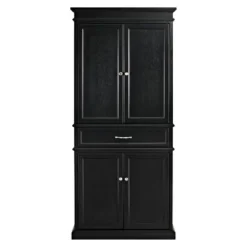 Parsons Pantry Storage Wood/Black - Crosley -Dine Furniture GUEST 6dda2561 3b63 4790 923f dabe280a6137
