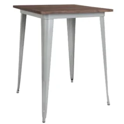 Merrick Lane 31.5 Steel Indoor Contemporary Table With Square Rustic Wood Top 19 Merrick Lane 31.5 Steel Indoor Contemporary Table With Square Rustic Wood Top -Dine Furniture GUEST 6f6537a7 4cb7 4974 aeb1 d480f87f47a9
