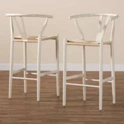 Set Of 2 Paxton Wood Counter Stools White - Baxton Studio 20 Set Of 2 Paxton Wood Counter Stools White - Baxton Studio -Dine Furniture GUEST 6f9d55b7 d44f 4858 a2d0 e81c751a48c6
