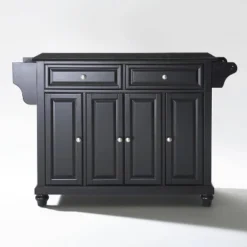 Cambridge Black Granite Top Full Size Kitchen Island/Cart - Crosley -Dine Furniture GUEST 70b5edb7 3c14 4682 b666 522b2b9bcc9c