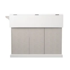 Daltaire Expandable Kitchen Island With Storage Gray/White - Aiden Lane -Dine Furniture GUEST 70e73a70 8d61 4591 b946 3a4804a37ea8