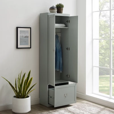 Harper Convertible Pantry Closet Gray - Crosley 4 Harper Convertible Pantry Closet Gray - Crosley - Image 2