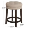 Krauss Backless Counter Height Barstool - Linen - Hillsdale Furniture 1 Krauss Backless Counter Height Barstool - Linen - Hillsdale Furniture -Dine Furniture GUEST 7284ce06 7c5f 4af9 83d1 260c1dfd6ec3