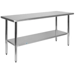 Flash Furniture Stainless Steel 18 Gauge Prep And Work Table With Undershelf - NSF Certified 20 Flash Furniture Stainless Steel 18 Gauge Prep And Work Table With Undershelf - NSF Certified -Dine Furniture GUEST 7292ddc8 c6a2 455c 8453 38e8499c00fa
