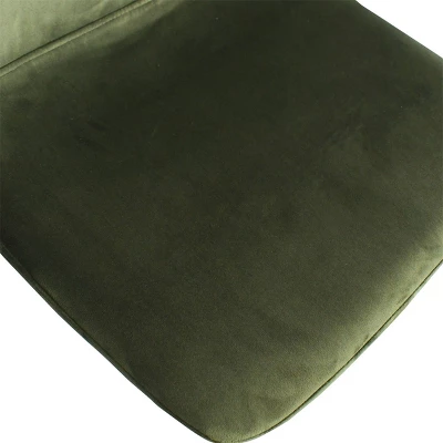 Hana + Bingo 5-Piece Round Clear Glass Dining Table Set With 4 Upholstered Chairs Gold Legs - The Pop Maison 5 Hana + Bingo 5-Piece Round Clear Glass Dining Table Set With 4 Upholstered Chairs Gold Legs - The Pop Maison - Image 3