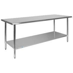 Flash Furniture Stainless Steel 18 Gauge Prep And Work Table With Undershelf - NSF Certified 19 Flash Furniture Stainless Steel 18 Gauge Prep And Work Table With Undershelf - NSF Certified -Dine Furniture GUEST 74c50e5f 8877 4186 b076 56290a42ad91