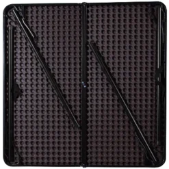 Emma And Oliver 2.83-Foot Square Bi-Fold Plastic Folding Table With Carrying Handle -Dine Furniture GUEST 7519d884 bb7b 4fdd 87c3 523d8847ae4a