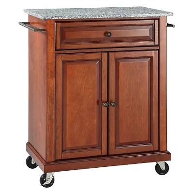 Solid Granite Top Portable Kitchen Cart/Island - Crosley 9 Solid Granite Top Portable Kitchen Cart/Island - Crosley - Image 7