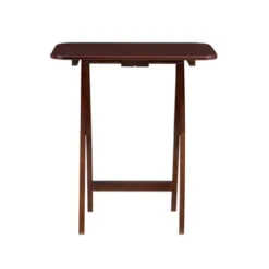 Grant Tray Tables Dark Cherry/Chrome - Powell Company 21 Grant Tray Tables Dark Cherry/Chrome - Powell Company -Dine Furniture GUEST 7648e9d6 943c 40e2 9bdf a06d95687070