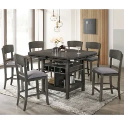 7pc Summerland Transitional Counter Height Dining Set - HOMES: Inside + Out -Dine Furniture GUEST 76ac155d 3cf5 47a0 87dd a59680cfd547