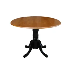 42" Mason Round Dual Drop Leaf Dining Table - International Concepts -Dine Furniture GUEST 77837a69 f086 4797 98df 6339daef842b