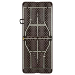 Emma And Oliver 6-Foot Bi-Fold Brown Rattan Plastic Folding Table With Handle - Event Table -Dine Furniture GUEST 78afd8e9 7d8b 47e4 85aa ecc283e151d3