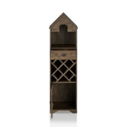 Nellda Wine Rack Reclaimed Oak - MiBasics -Dine Furniture GUEST 78e3a113 9420 4f1f 9509 30b21a674f82