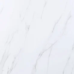 71" Caspian Dining Table White Printed Faux Marble/Black Finish - Acme Furniture -Dine Furniture GUEST 790a5dd7 e212 44b8 90bc 786e6cae33d5