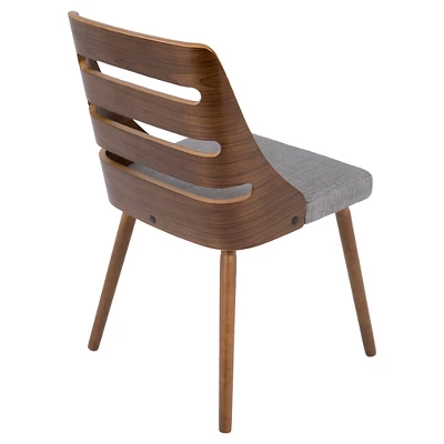 Trevi Mid Century Modern Dining Chair - Gray - LumiSource 4 Trevi Mid Century Modern Dining Chair - Gray - LumiSource - Image 2