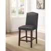 Carteret Gray Leather Counter Stool In Espresso - Comfort Pointe 2 Carteret Gray Leather Counter Stool In Espresso - Comfort Pointe -Dine Furniture GUEST 7a6003f1 7fe7 424d 8e3a a05fecee9779