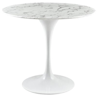 Lippa Round Artificial Marble Dining Table - Modway 8 Lippa Round Artificial Marble Dining Table - Modway - Image 6