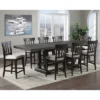 9pc Napa Counter Height Dining Set Dusky Cedar - Steve Silver Co.