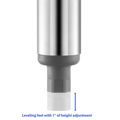 GRIDMANN Stainless Steel Table With 4 Casters (Wheels), NSF Commercial Kitchen Work & Prep Table 6 GRIDMANN Stainless Steel Table With 4 Casters (Wheels), NSF Commercial Kitchen Work & Prep Table - Image 4