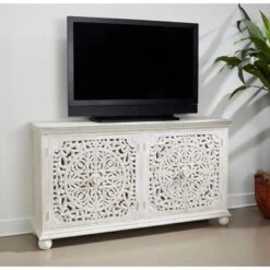 Bree Coastal 4 Door Sideboard White - Treasure Trove Accents -Dine Furniture GUEST 7ea84725 c73b 485c 8e91 d32865ddae05