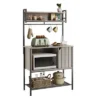 Bestier Rolling Kitchen Utility Cart With Collapsible Surface Extender, 6 Shelves, 1 Cabinet, 1 Drawer, Dual Side Handles, & Hanging Peg Holes -Dine Furniture GUEST 7f3ca5b9 0d06 4cfc b254 e0b0317601f1