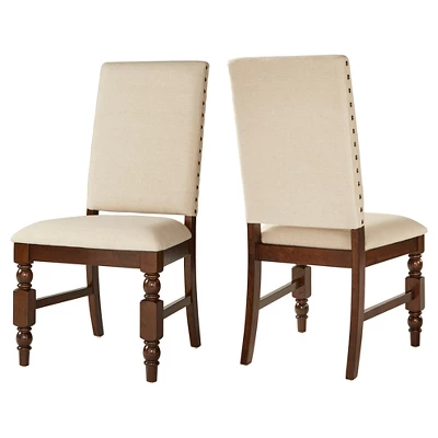 Set Of 2 Fitzgerald Nailhead Accent Side Dining Chair - Inspire Q 4 Set Of 2 Fitzgerald Nailhead Accent Side Dining Chair - Inspire Q - Image 2