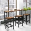 Counter Height Extra Long Dining Table Set With 3 Stools-ModernLuxe -Dine Furniture GUEST 7ff56af9 204e 449d 89de fe03dcf4df19