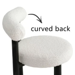 Dwen+Shaun 5-Piece 46" Manufactured Grain And 18.5" Wide 4 Round Seat Beige Boucle Chairs Modern Round Dining Table Set-The Pop Maison 16 Dwen+Shaun 5-Piece 46" Manufactured Grain And 18.5" Wide 4 Round Seat Beige Boucle Chairs Modern Round Dining Table Set-The Pop Maison -Dine Furniture GUEST 80ab3306 669d 4f6b b14a 89af9ba32184