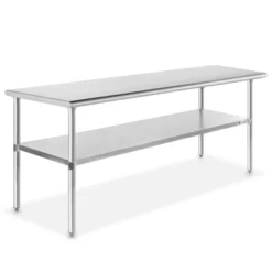 GRIDMANN Stainless Steel Tables With Undershelf, NSF Commercial Kitchen Work & Prep Tables For Restaurant And Home -Dine Furniture GUEST 81943f75 2e69 47b8 ac6a 3193082b3627