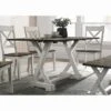 59" Calton Farmhouse Flip Down Top Dining Table Chestnut - HOMES: Inside + Out -Dine Furniture GUEST 8223b399 46e4 4fee b594 b27073827f68