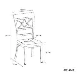 Set Of 2 Carter Dining Chair Metal/Tan/Cherry - Powell Company 17 Set Of 2 Carter Dining Chair Metal/Tan/Cherry - Powell Company -Dine Furniture GUEST 82712184 1809 4dfa b31c c6b6d3160ee2